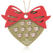 Personalised Heart Christmas Ornament - handmade