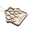 Custom Family Christmas Ornament - handmade