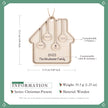 Custom Family Christmas Ornament - handmade