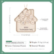 Custom Family Christmas Ornament - handmade