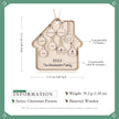 Custom Family Christmas Ornament - handmade