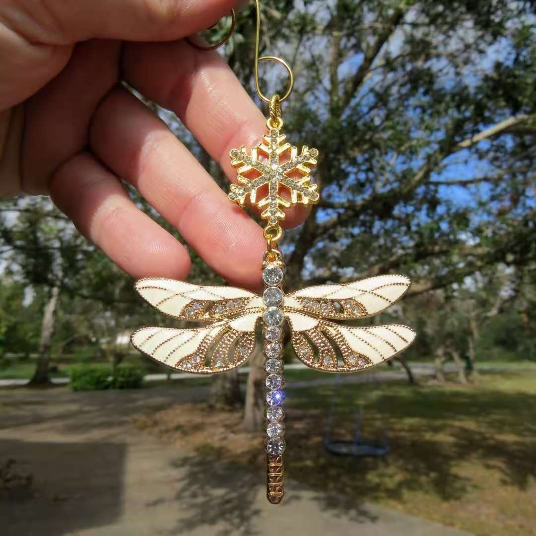 Personalised Dragonfly Christmas Ornament - handmade
