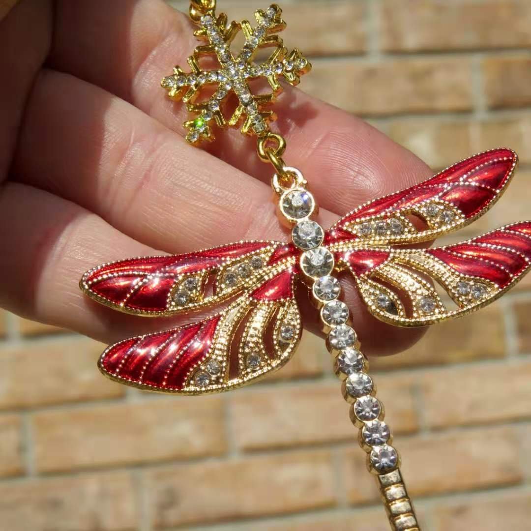 Personalised Dragonfly Christmas Ornament - handmade