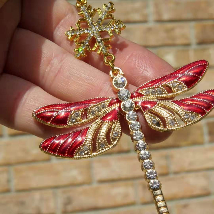 Personalised Dragonfly Christmas Ornament - handmade
