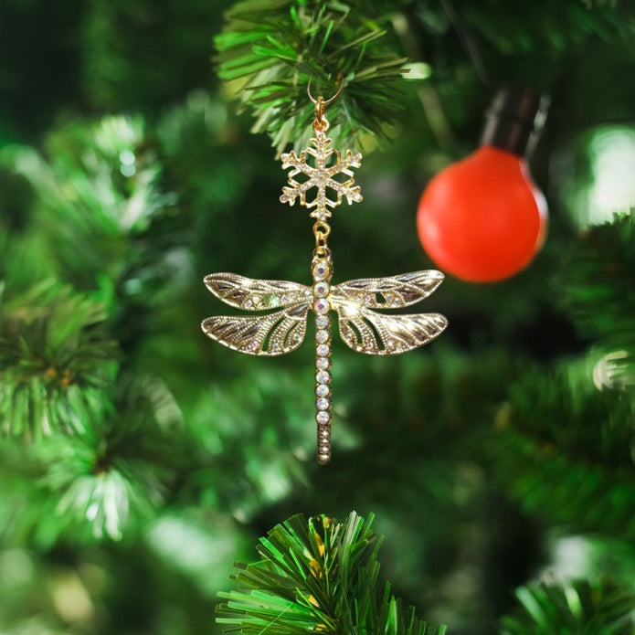 Personalised Dragonfly Christmas Ornament - handmade