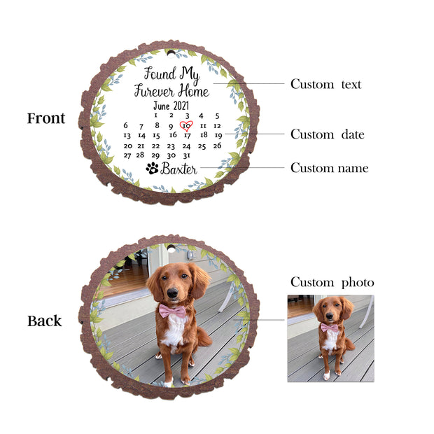 Custom Wooden Christmas Ornament - handmade