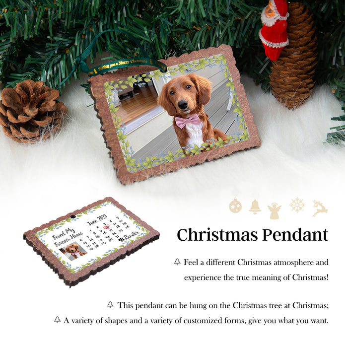 Custom Wooden Christmas Ornament - handmade