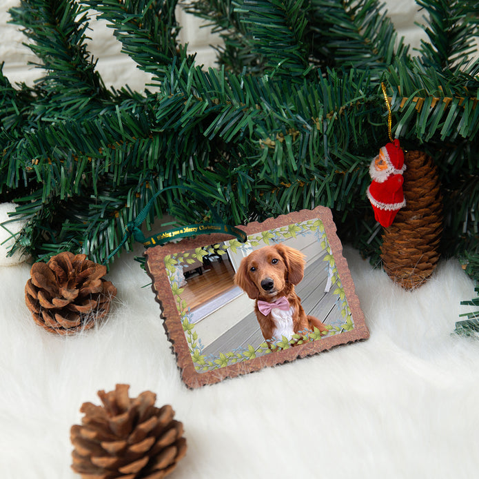 Custom Wooden Christmas Ornament - handmade