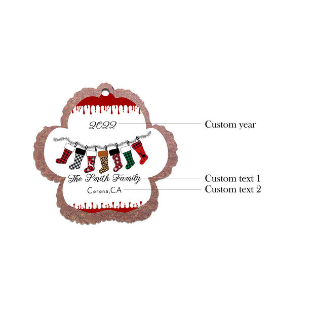 Personalised Photo Christmas Ornament - handmade