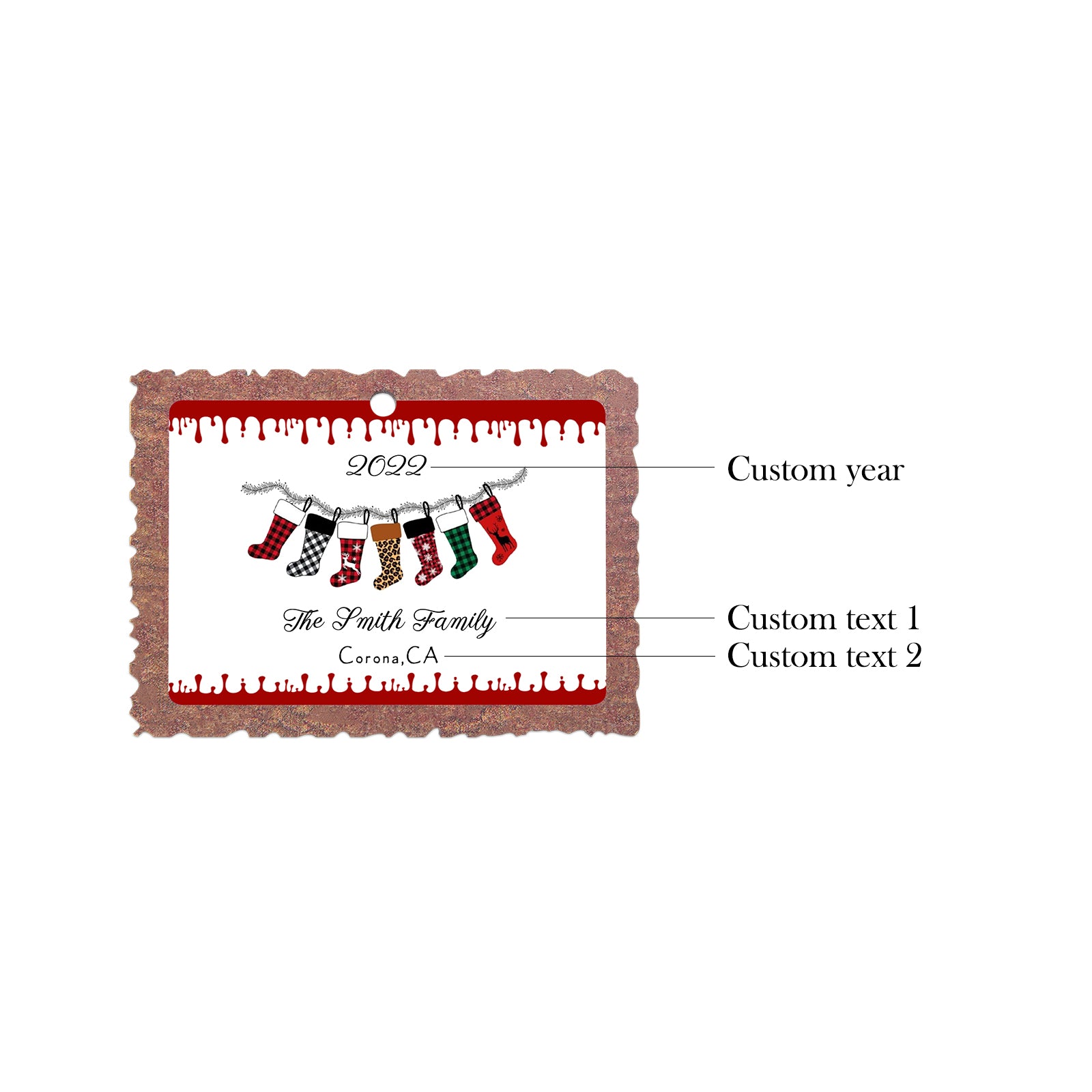 Personalised Photo Christmas Ornament - handmade