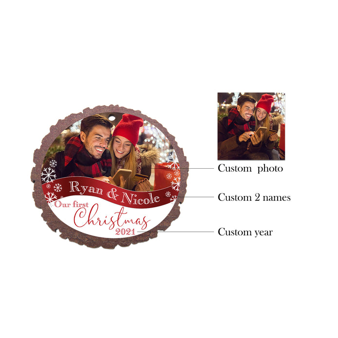 Christmas Decoration Custom Name Ornament - handmade