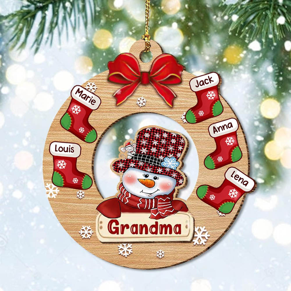 Christmas Decoration Custom Name Ornament - handmade