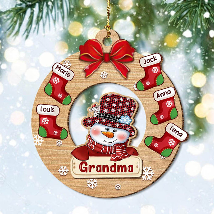 Christmas Decoration Custom Name Ornament - handmade