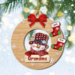 Christmas Decoration Custom Name Ornament - handmade