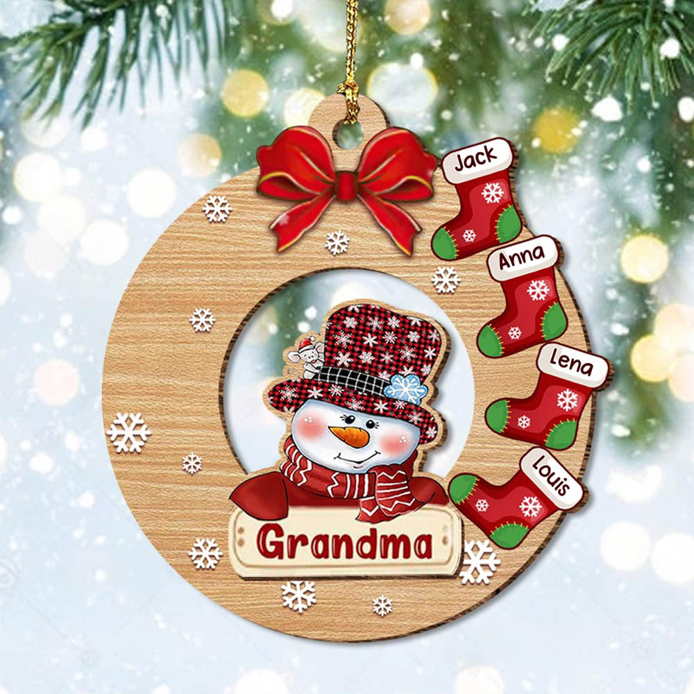 Christmas Decoration Custom Name Ornament - handmade