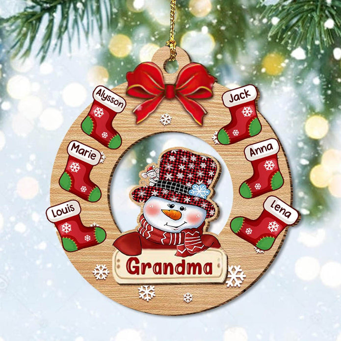 Christmas Decoration Custom Name Ornament - handmade