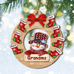 Christmas Decoration Custom Name Ornament - handmade