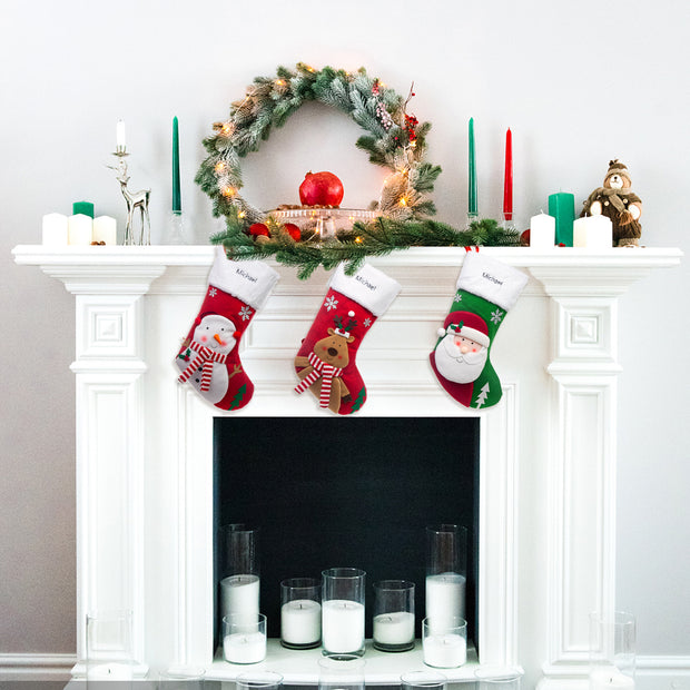 Custom Name Christmas Sock - handmade