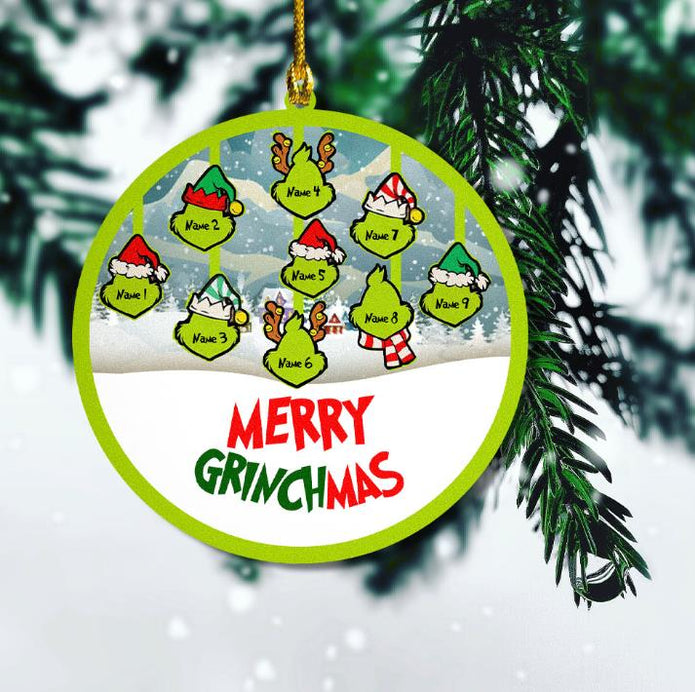 Christmas Decoration Custom Name Ornament - handmade