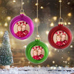 Custom Photo Christmas Ball - handmade