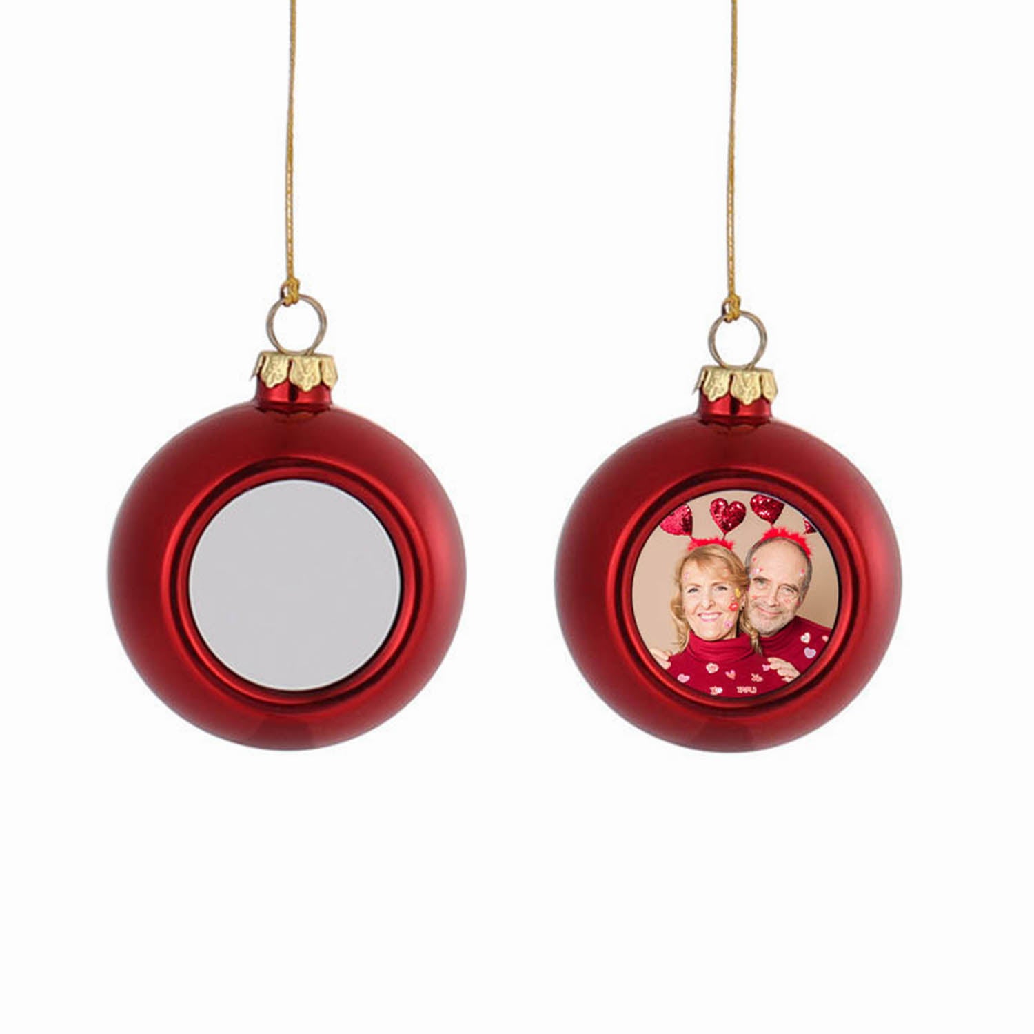 Custom Photo Christmas Ball - handmade