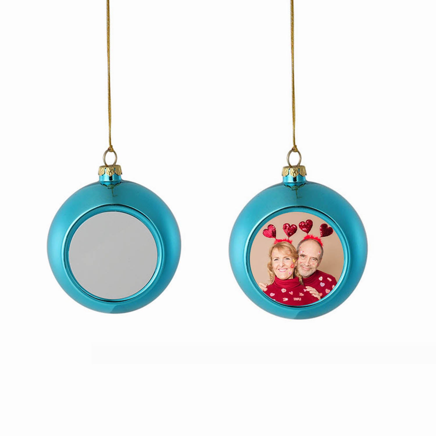 Custom Photo Christmas Ball - handmade