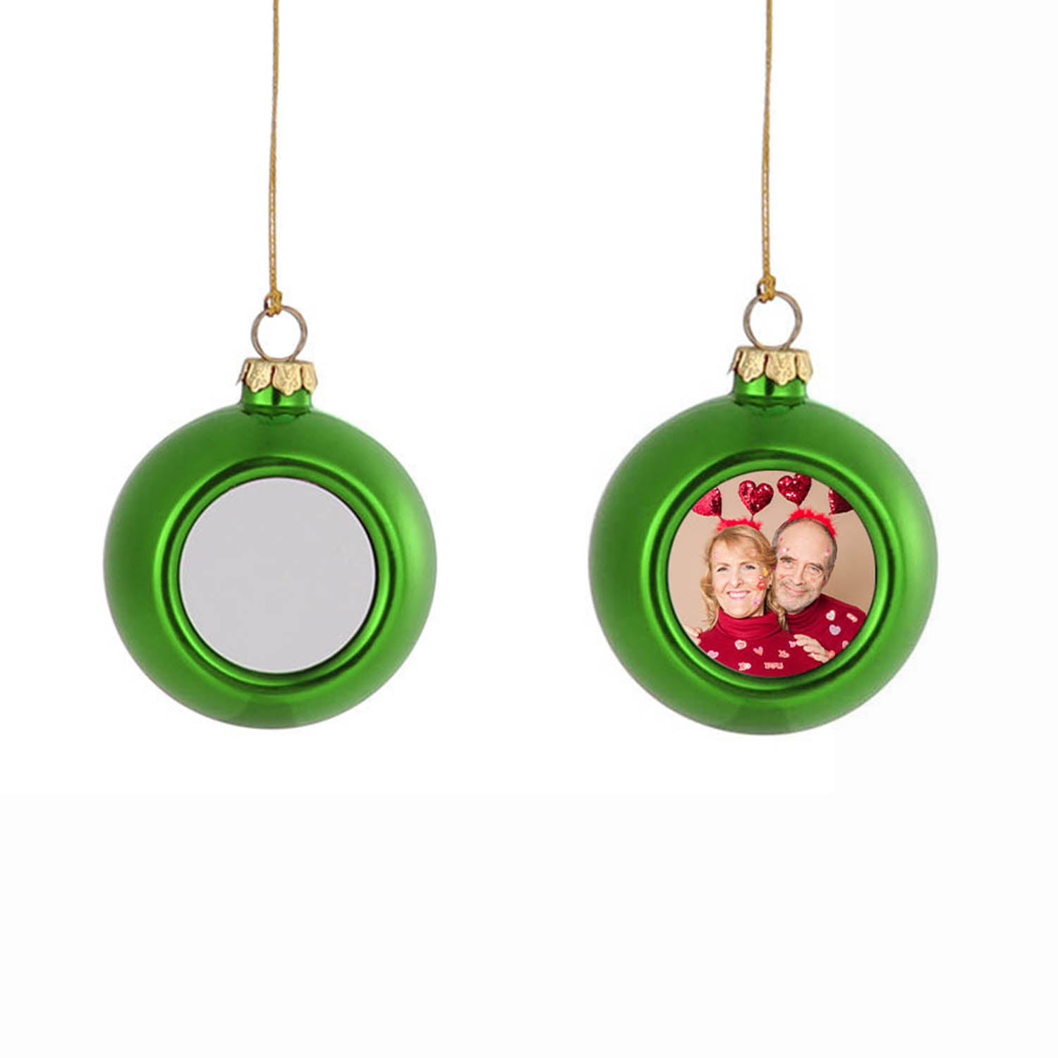 Custom Photo Christmas Ball - handmade