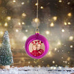 Custom Photo Christmas Ball - handmade