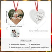 Christmas Decoration Custom Photo Heart Shaped Ornament - handmade
