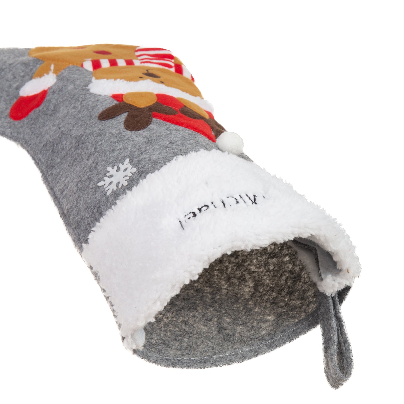 Custom Name Santa Claus Sock - handmade