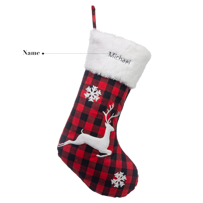 Custom Name Christmas Sock - handmade