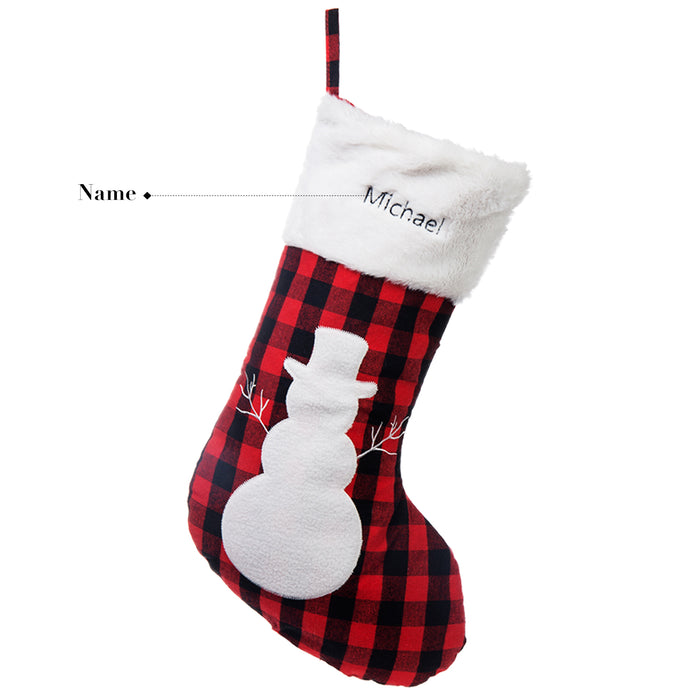 Custom Name Christmas Sock - handmade