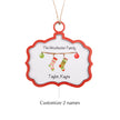Custom Name Christmas Ornament - handmade