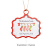 Custom Name Christmas Ornament - handmade