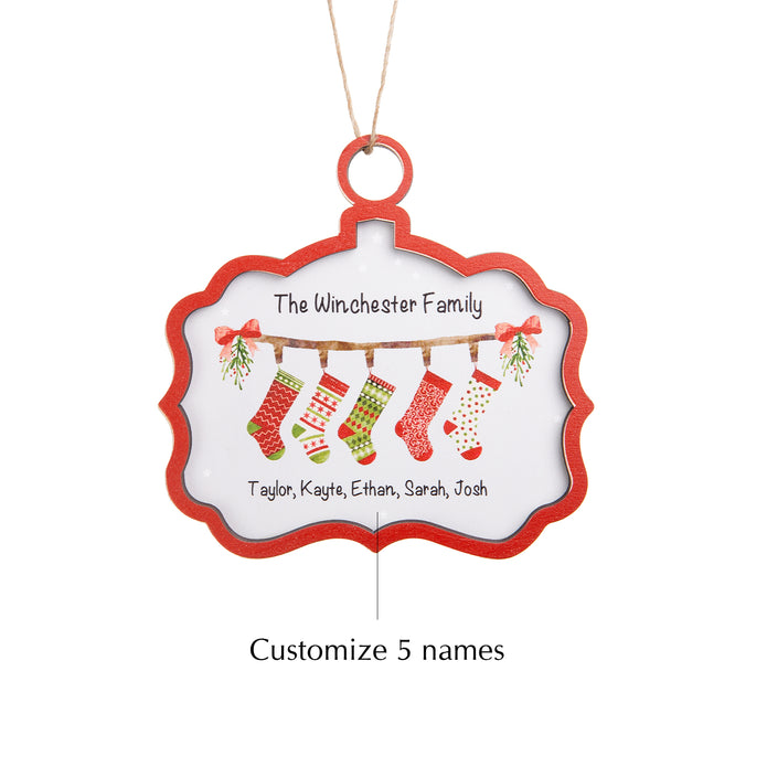 Custom Name Christmas Ornament - handmade