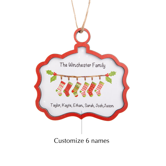 Custom Name Christmas Ornament - handmade