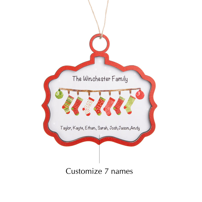 Custom Name Christmas Ornament - handmade