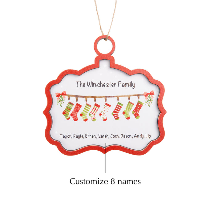 Custom Name Christmas Ornament - handmade