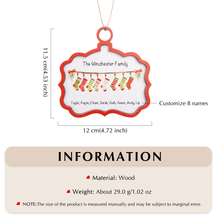 Custom Name Christmas Ornament - handmade