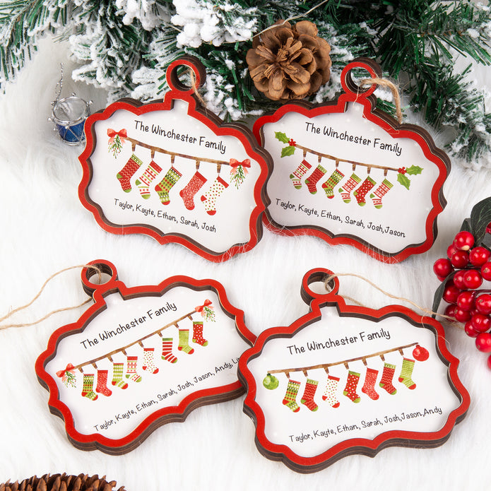 Custom Name Christmas Ornament - handmade