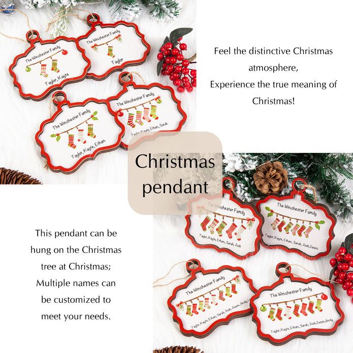 Custom Name Christmas Ornament - handmade