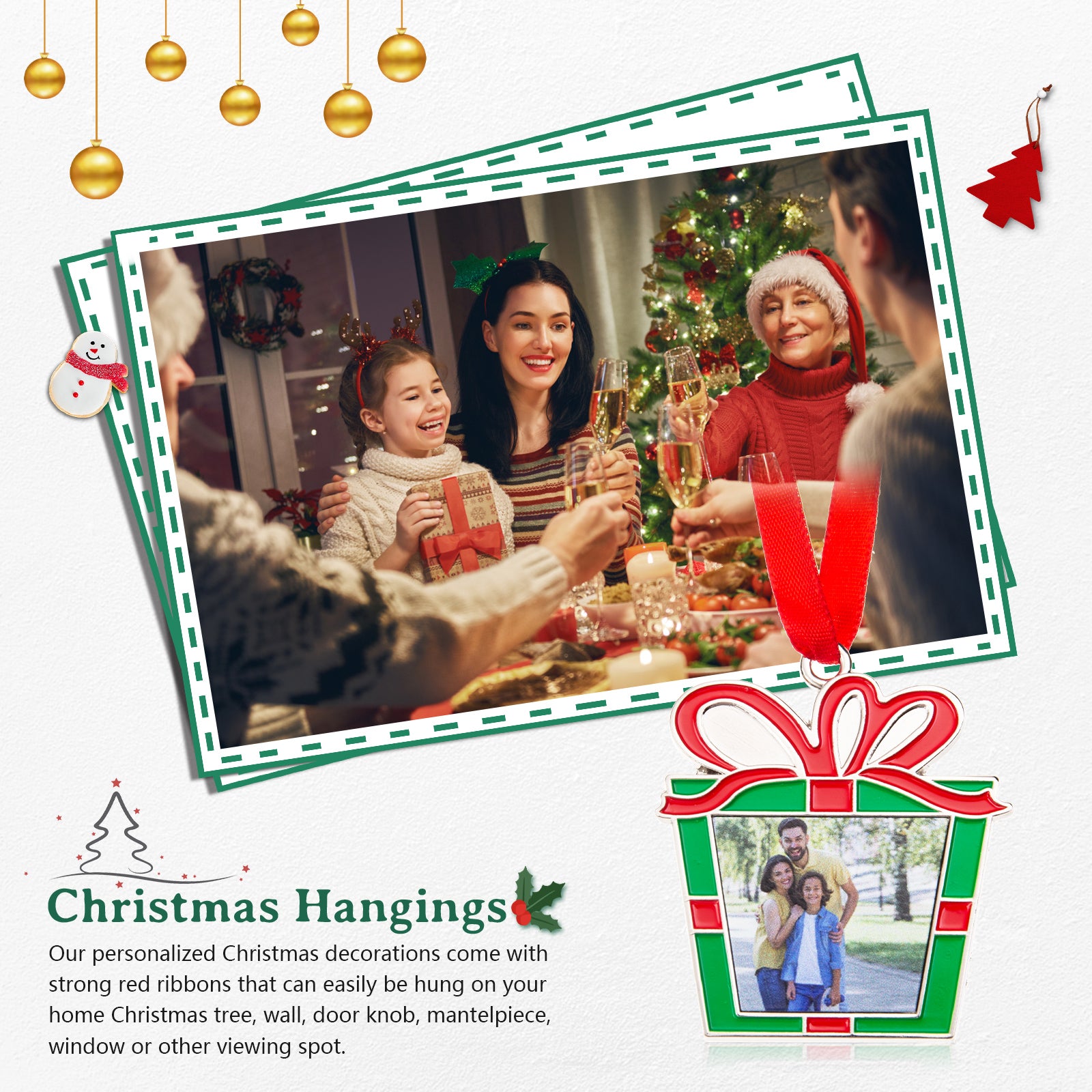 Custom Christmas Ornament - handmade