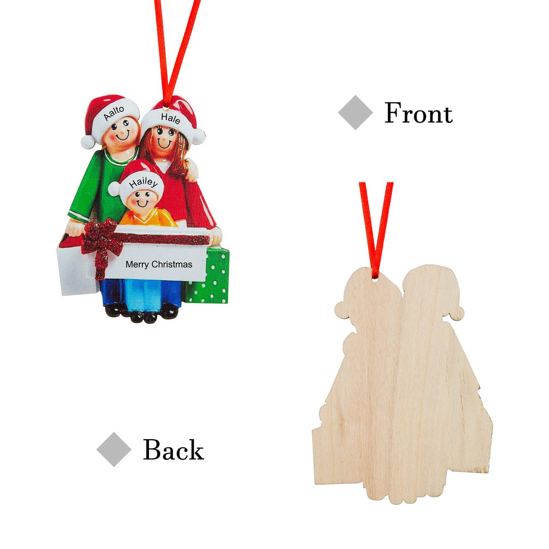 Custom Name Christmas Ornament - handmade