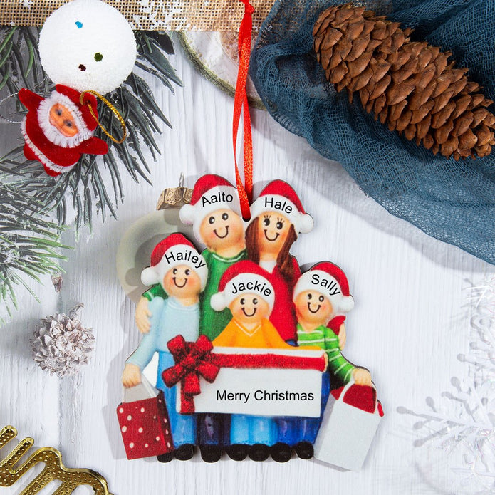 Custom Name Christmas Ornament - handmade