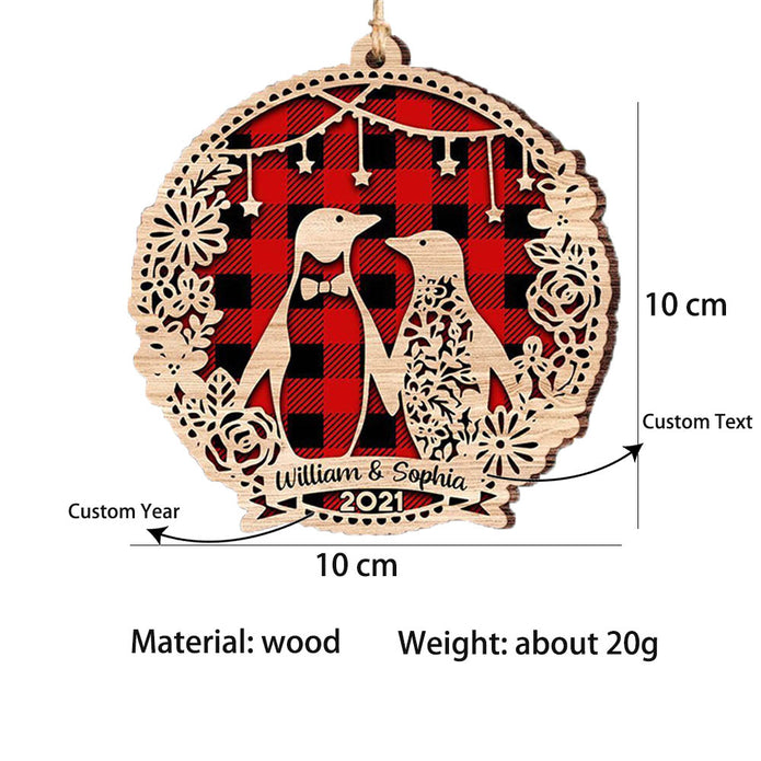 Custom Wooden Christmas Ornament - handmade