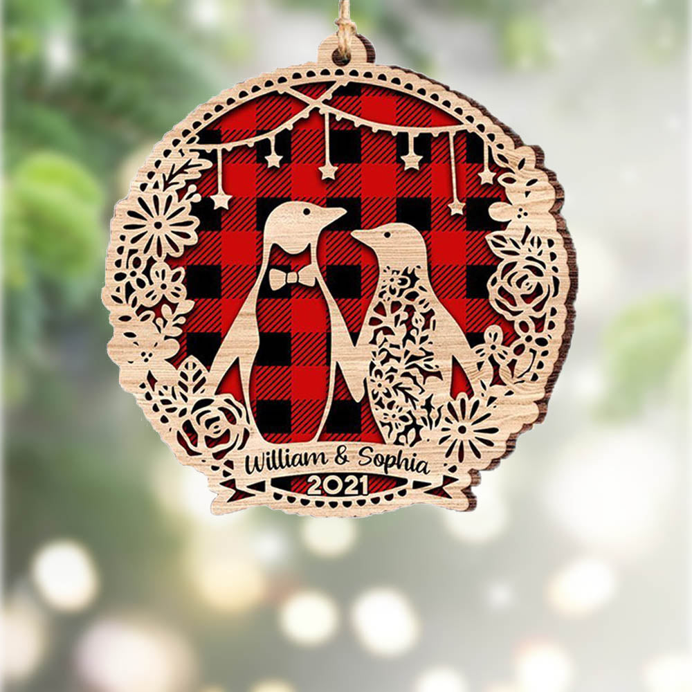 Custom Wooden Christmas Ornament - handmade