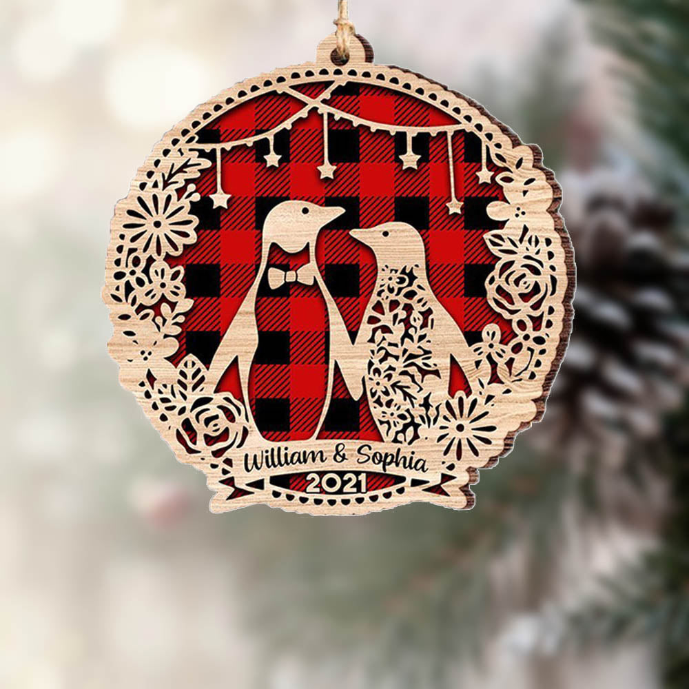 Custom Wooden Christmas Ornament - handmade