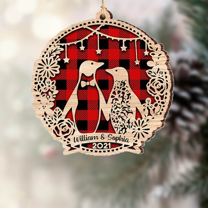 Custom Wooden Christmas Ornament - handmade