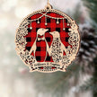 Custom Wooden Christmas Ornament - handmade