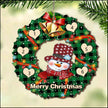 Custom Name Christmas Snowman Ornament - handmade